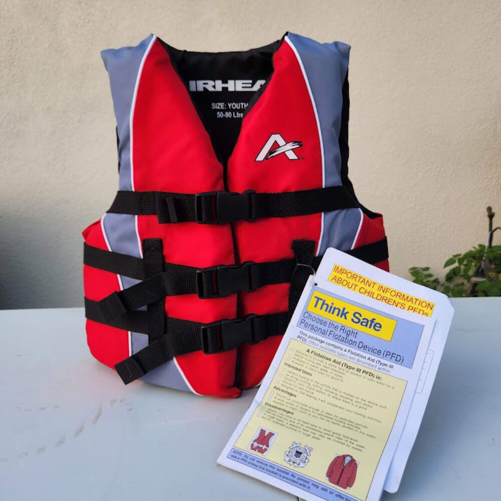 NEW Airhead Wicked Neolite Kwik-Dry Youth Life Vest Life Jacket Personal Flotati